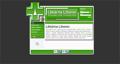 Desktop Screenshot of lekarnaliberec.cz